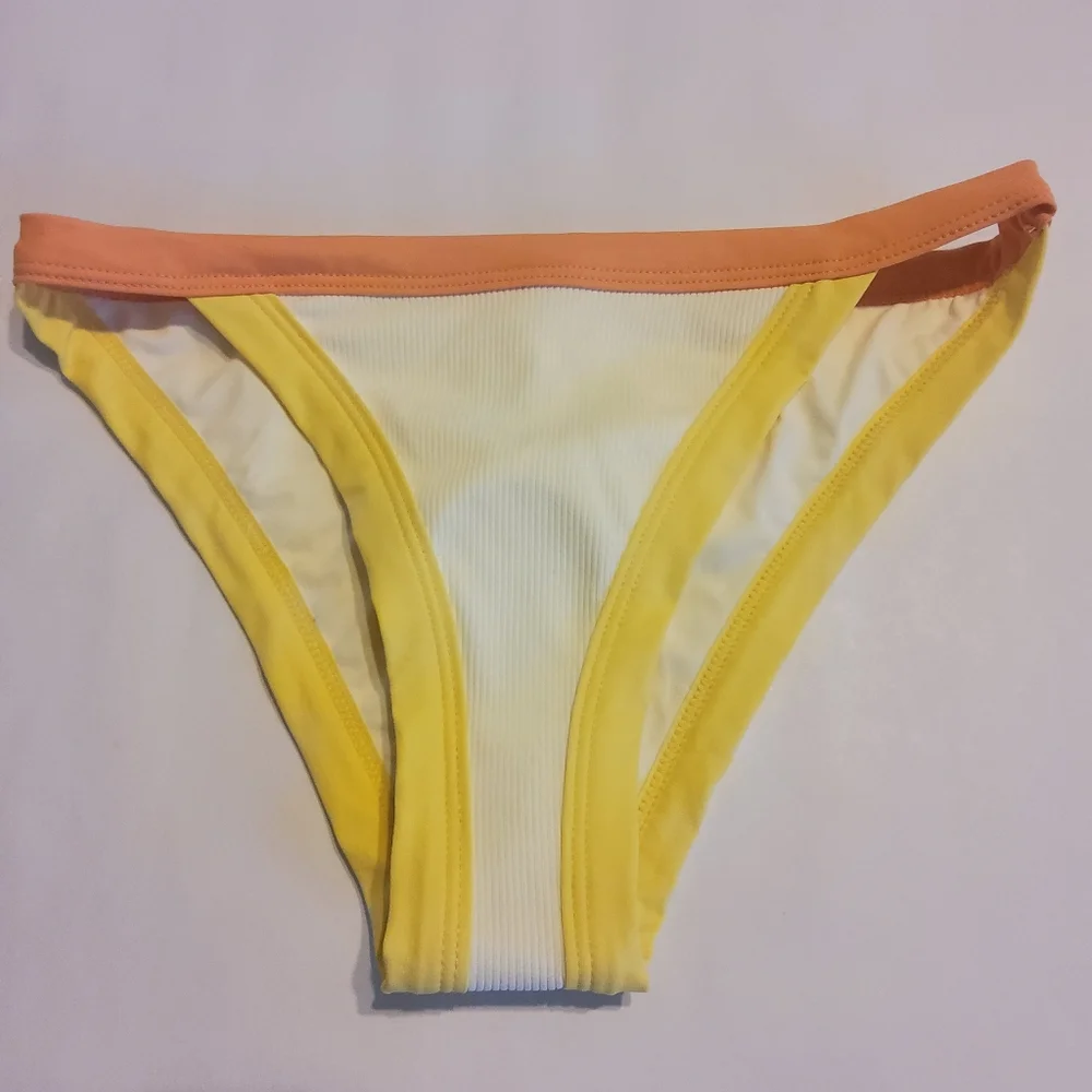 NWT L*Space Vacay Ribbed Colorblock Swim Bottom - XS​